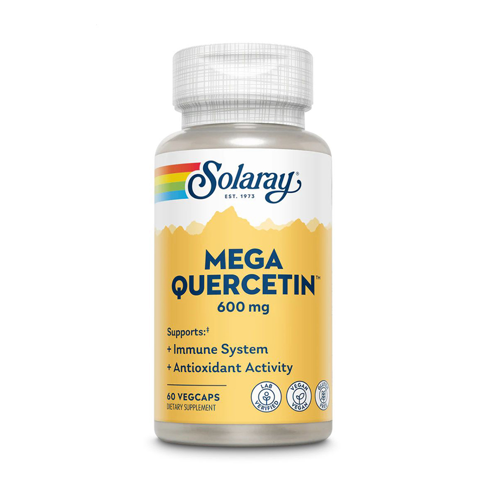 Кверцетин Solaray Mega Quercetin 600 мг, 60 вегетаріанських капсул